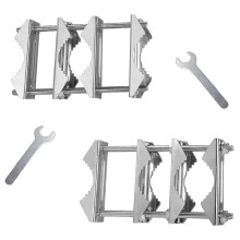 2 STÜCKE Doppelantennen Mast Klemme V Backen Block mit Schrauben Mas ein Mast Klemme, Terrassen Schirm Halter, StrapazierfäHige Stange ein Stange