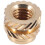 100Pcs M3 Thread Knurled Brass Threaded Heat Set Heat Resistant Insert Embedment Nut,M3X5X4,for 3D Printer Voron 2.4 Etc 2