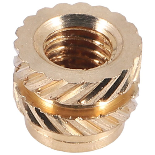 100Pcs M3 Thread Knurled Brass Threaded Heat Set Heat Resistant Insert Embedment Nut,M3X5X4,for 3D Printer Voron 2.4 Etc 1