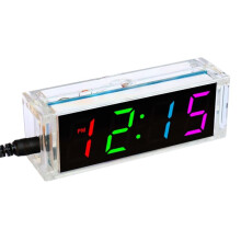 Bunter Digitaluhr-Elektronikbausatz, DIY-Teile, Komponentensatz, Elektronische Uhr, Schweißbau-Experimentiersatz