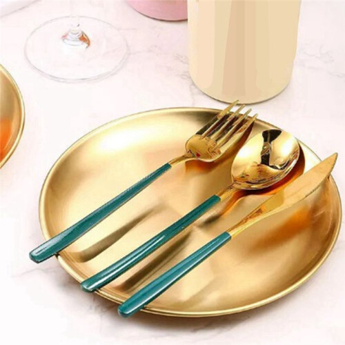 Stainless Steel Round Plate Camping Dishes Rust-Proof Stackable Food Serving Plate 14cm 2