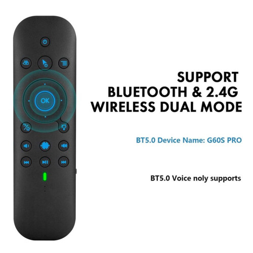 Russian Version G60S Pro BT Wireless Voice Remote Control 2.4G BT5.0 Dual-Mode Voice Remote Control with Touch Screen 1