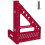 Woodworking Carpenter Square Hole Scribing Ruler Measuring Ruler with Angle Pin Construction Precision Woodworking Tool 2