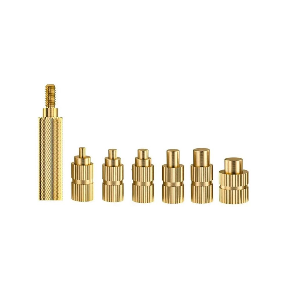 7Pcs Heat Set Insert Soldering Iron Tip M2 M2.5 M3 M5 M6 Hot Melt Insets Nut Brass Embedded Thread Insertion Kit 6033286458108