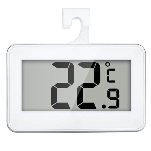 2 Pcs Fridge Thermometer, LCD Display Fridge Temperature Refrigerator Freezer Thermometer 1