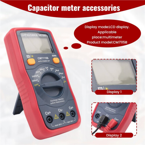 CM7115B Capacitance Meter Digital Multimeter LCD Display Measurement Tool,CM-7115A Upgrade 1