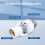 E27 Motion Sensor Lamp Holder, PIR LED Bulb Socket Adapter, 11.9cm 11