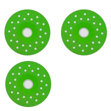 Glastrennscheibe für Winkelschleifer, 4-Zoll-Keramik-Diamantklinge, Ultradünner Fliesenschneider für Glas, Kristall, Marmor, 3er-Pack