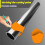 10pcs Precision Pipe Saddle Template, Plumbing Pipe Saddle Template Kit, Metal Pipes Insulation Cutting Guide(20-200mm) 3