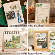 Pegatinas para Scrapbooking, Pegatinas Washi para Diario, 20 Hojas de Suministros para Scrapbooking A