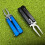 Alloy Forks  Divot Repair Tool,Metal Foldable Butterfly Divot Tool with Bottle Opener,  Course Gift Silver 3