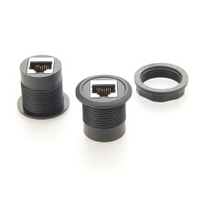 2 Pièces Coupleur Ethernet Femelle à Femelle, Connecteur de Coupleur en Ligne RJ45 1000 Mbps Prolongateur Ethernet pour Cat8, Cat7, Cat6