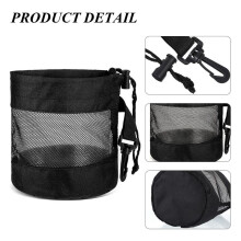 3 PCS Bag Mesh Bag with Drawstring Net Fabric Bag Drawstring Bag