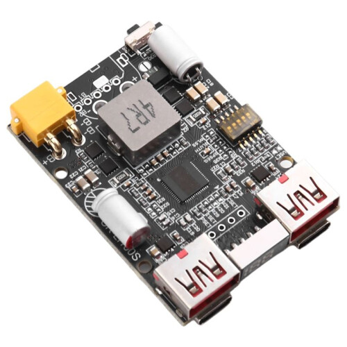 DC5-20V 2-7S 100W Charging Module FastCharging Mobile Power Motherboard Support Lithium Battery Lithium Iron Phosphate,A 1