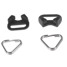 4 Set Camera Strap Buckle, Split Triangle Ring Replacement, Durable Belt Hook for Digital Camera Shoulder Straps