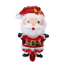 60PCS Christmas Balloons Aluminum Foil Small Balloon Toy Xmas Tree Gingerbread  Santa Birthday Party Holiday Decorati