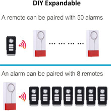Deur Raam Open Alarm, Draadloze Afstandsbediening Magnetische Sensor Bel Anti Diefstal Thuisbeveiliging DIY Bescherming