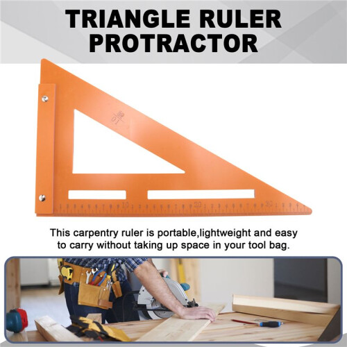 Multipurpose Triangles Ruler with Positioning Slide Universal Measuring Marking Tool for Carpenters,Layout Measuring 2