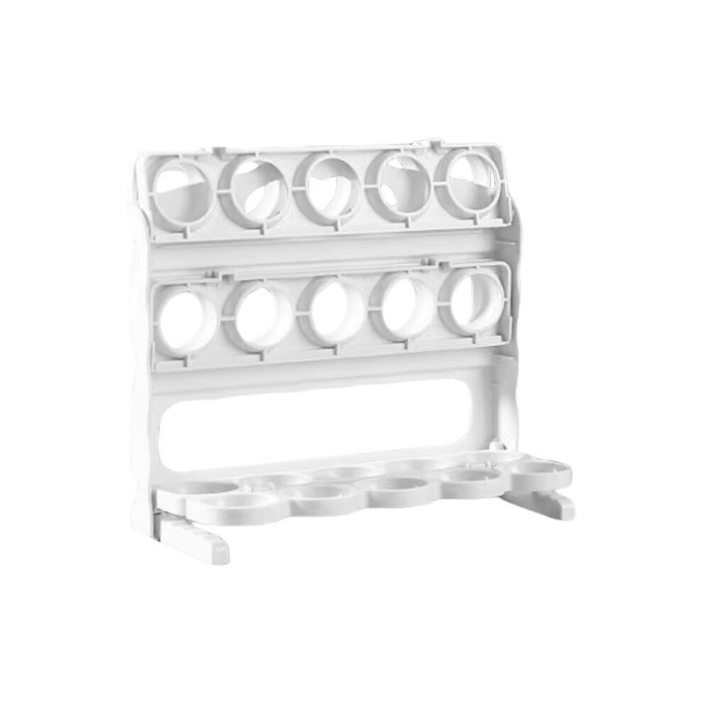 Semoic Egg Holder For Fridge - 3-Tier Egg Storage Organizer, Large Capacity Egg Rack For Refrigerator,Collapsible Egg Tray