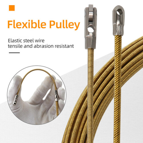 Universal Wire Lead Threading Device Tool Rope Pulling Device for Electricians with Pulley Threading of Cable Wire, 5M 2