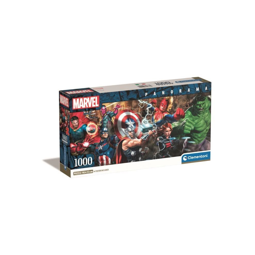 New Clementoni Marvel Avengers Panorama Jigsaw Puzzle (1000 Pieces) 39877