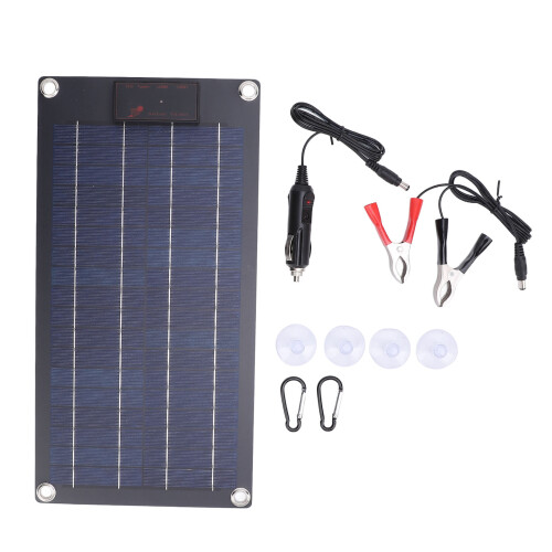 10 W 18 V Solarladegerät halbflexibel schwarz 1