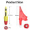 6PCS Multimeter Examination Leads Kit with Alligator Clips, Wire Piercing Probes Clip for Multimeter Voltmeter 6