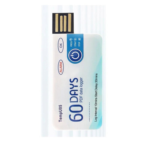TempU05 Temperature Data Logger 60 Days Disposable Temperature Analyzer PDF USB 1