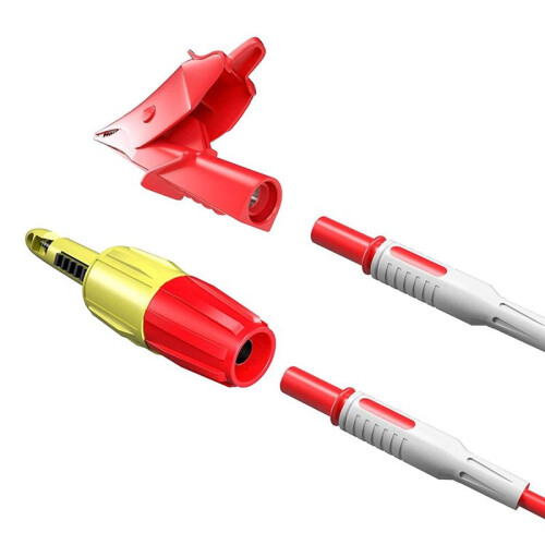 6PCS Multimeter Examination Leads Kit with Alligator Clips, Wire Piercing Probes Clip for Multimeter Voltmeter 1