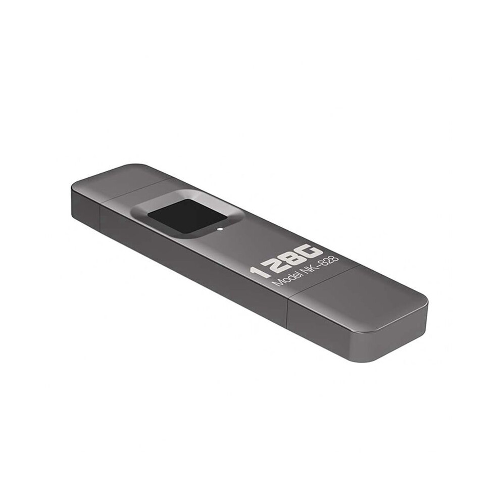 Fingerprint Encrypted U Disk Mobile Phone Computer Dual-Use High-Speed Transmission Flash Memory 128G For / 6031002546801