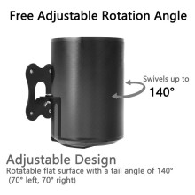 Speaker Metal Wall Mount for Era 100 Wireless Speaker, Adjustable Wall Stand Holder for Era 100 (Black)
