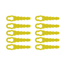Lâminas de PláStico 10Pcs para CabeçAs de Lâmina Dupla Serrilhadas - Adequadas para Aparadores de Borda e Lâmina Rac155 e Rac157-Rac158