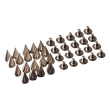 20pcs silver rivet punk - Convient pour la decoration sur vos sacs de bricolage, Bracelets en cuir, vetements, chaussures, etc