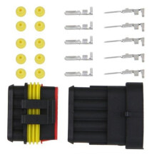 5 X Set 5 polig Stecker Steckverbinder Wasserdicht fuer Auto KFZ Boot