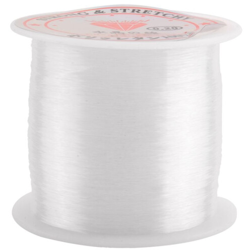 0.2mm Diameter Clear Nylon Fish Fishing  Spool Beading String