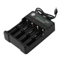 Rechargeable 4-Slot Battery Charger Li-Ion Usb Fast Charger For 18350 18500 18650 Battery Aaa Li-Ion Battery