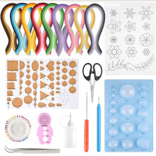 Paper Quilling Kits 45 Colors 900 Strips Quilling Art Paper DIY with Tools for Gift and Diy Home Decoration