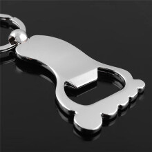 20pcs Keychain Beer Bottle Opener Baby Foot-Shaped Keychain Chain Ring Shower Gift Boy Girl Birthday Souvenir