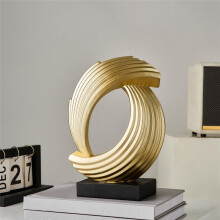 Abstract Art Gold Statue Sculptures Home Decor Modern Resin Living Room Decor Decorations