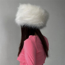 Womens Faux Fur Headband Winter Earwarmer Earmuff Ski Hat - Luxurious Faux with Adjustable Elastic Band for Perfect Fit
