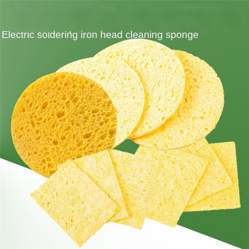 Soldering Iron Tip High Temperature Resistants Sponge Yellow Cleaning Sponge Cleaning Sponge Rectangular Sponge 1