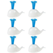 Cute Whale Fruit Fork Animal Whale Fruit Pick Kitchen Supplies Fruit Stick Cute Fruit Pick