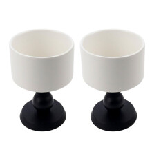 Bols à Dessert en Céramique Rétro en Céramique pour Glace Française, Bol à Dessert, Design Élégant pour les Fêtes, Noir