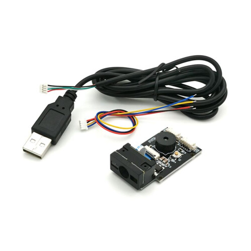 GM65 1D2D QR Code Image Barcode Identification Module Scanner Digitalização Embedded Bar Code Reader Module com Cabo 1