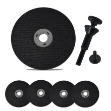 Rodas de Corte de 3 Polegadas com Kit de Mandril de 1/4 de Polegada, Discos de Corte de Rodas com Furo de Eixo de 3/8 de Polegada 5 Peças + 1 Pacote
