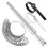 Metal RingSizing Tool Set with FingerSizing Mandrel RingSizing Jewelry Tools, 4 Pieces 1