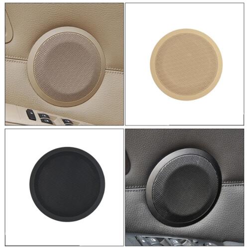Car Upgraded Interior Door Loud Speaker Tweeter Cover Trim for- X1 E84 E90 E91 E92 Beige