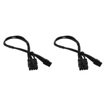 6-Pins Naar 8-Pins PCIe PCI-E Videokaartvoedingskabel voor Pro Tower (Verpakking van 2)