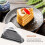 100Pcs Cake Slice Plastic Clear Cupcake Container Cheesecake Box with Blister Box with Black Bottom 3