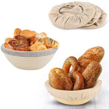 7Packs 8 Inch Round Bread Proofing Basket Cloth, Liner Sourdough Banneton Proofing Baskets Cloth for Dough Rising Baking
